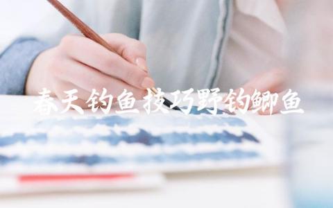 春天钓鱼技巧野钓鲫鱼插图 春天钓鱼技巧野钓鲫鱼插图