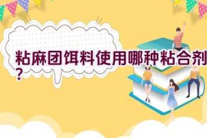 粘麻团饵料使用哪种粘合剂？