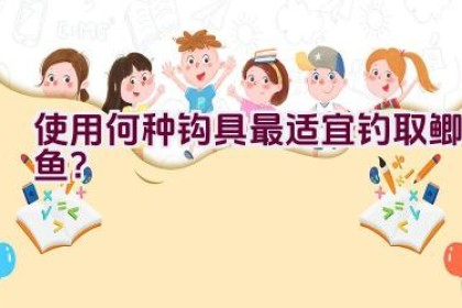 使用何种钩具最适宜钓取鲫鱼？
