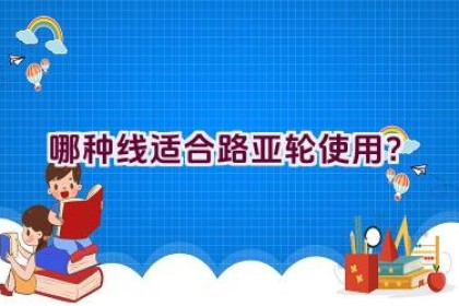 哪种线适合路亚轮使用？