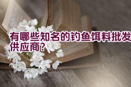 有哪些知名的钓鱼饵料批发供应商？