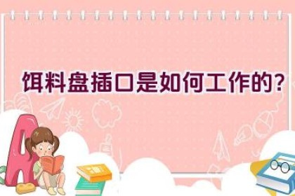 饵料盘插口是如何工作的？