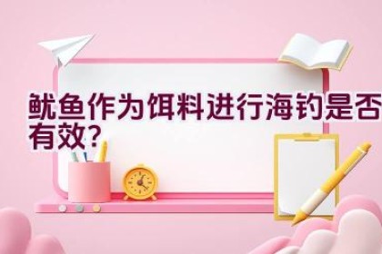 鱿鱼作为饵料进行海钓是否有效？