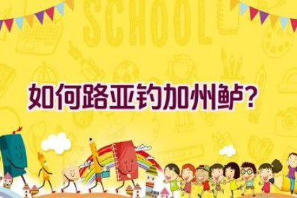 如何路亚钓加州鲈？