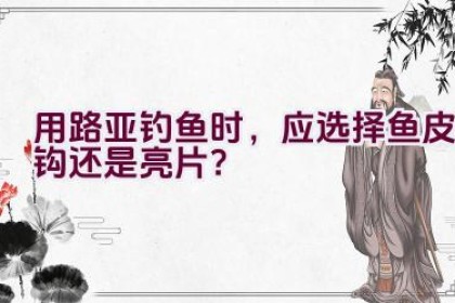 用路亚钓鱼时，应选择鱼皮钩还是亮片？