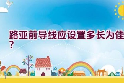 路亚前导线应设置多长为佳？