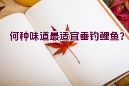 何种味道最适宜垂钓鲤鱼？