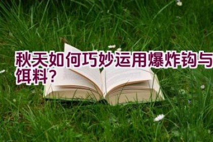 秋天如何巧妙运用爆炸钩与饵料？