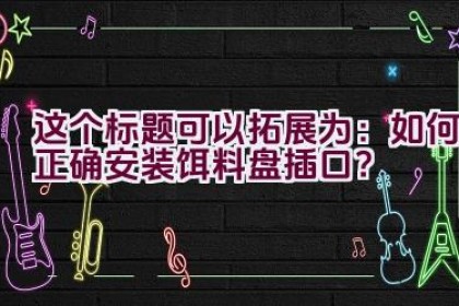 这个标题可以拓展为：”如何正确安装饵料盘插口？”