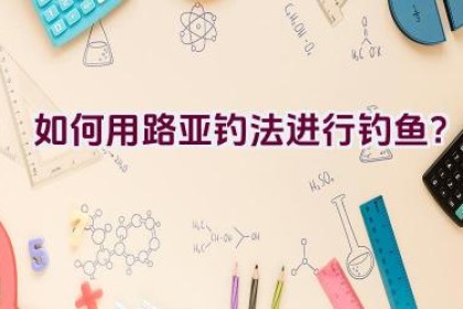 “如何用路亚钓法进行钓鱼？”