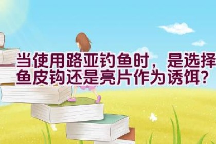 当使用路亚钓鱼时，是选择鱼皮钩还是亮片作为诱饵？