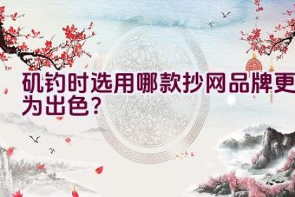 矶钓时选用哪款抄网品牌更为出色？