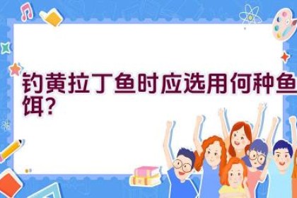 钓黄拉丁鱼时应选用何种鱼饵？