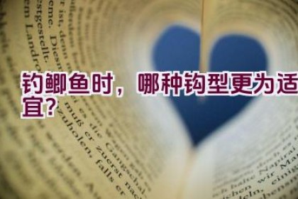 钓鲫鱼时，哪种钩型更为适宜？
