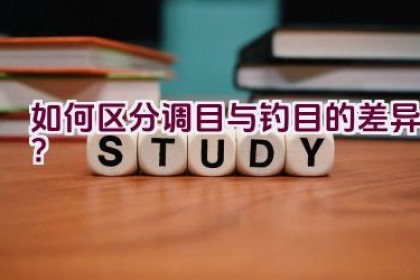 如何区分调目与钓目的差异？