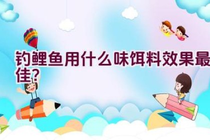 钓鲤鱼用什么味饵料效果最佳？