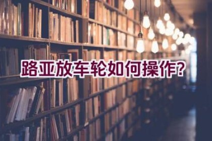路亚放车轮如何操作？