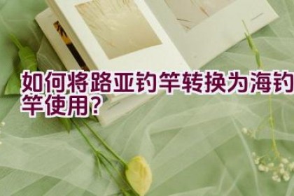 如何将路亚钓竿转换为海钓竿使用？