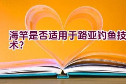 海竿是否适用于路亚钓鱼技术？