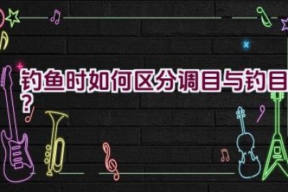 钓鱼时如何区分调目与钓目？