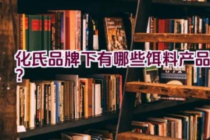 化氏品牌下有哪些饵料产品？