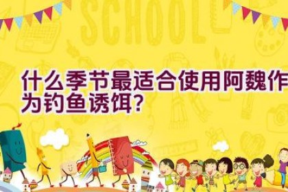 什么季节最适合使用阿魏作为钓鱼诱饵？