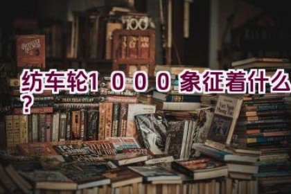 纺车轮1000象征着什么？