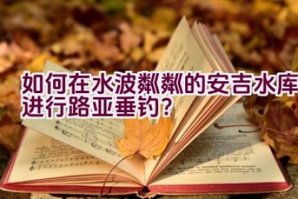 如何在水波粼粼的安吉水库进行路亚垂钓？
