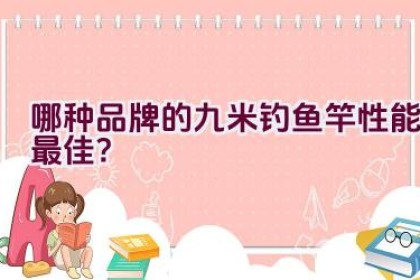 哪种品牌的九米钓鱼竿性能最佳？