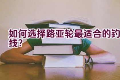 如何选择路亚轮最适合的钓线？