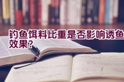 钓鱼饵料比重是否影响诱鱼效果？