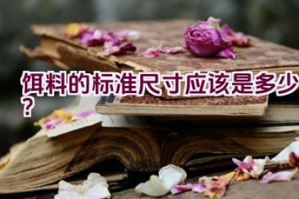 饵料的标准尺寸应该是多少？
