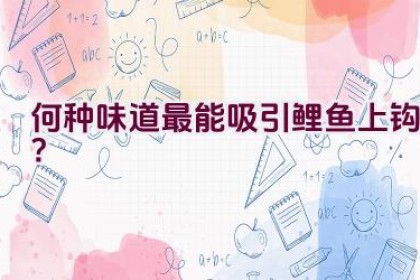 何种味道最能吸引鲤鱼上钩？