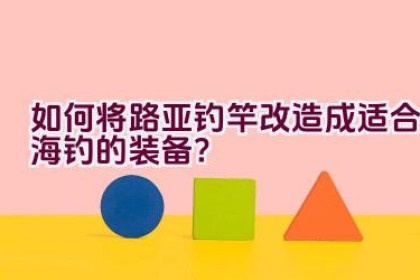 如何将路亚钓竿改造成适合海钓的装备？