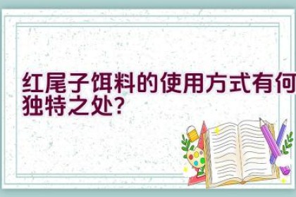 “红尾子饵料的使用方式有何独特之处？”