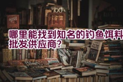 哪里能找到知名的钓鱼饵料批发供应商？