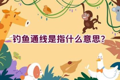 钓鱼通线是指什么意思？