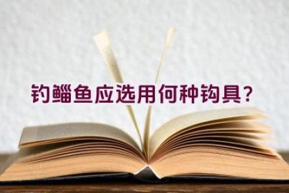 钓鲻鱼应选用何种钩具？