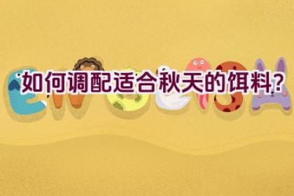 如何调配适合秋天的饵料？
