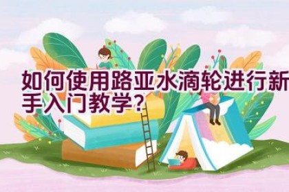 如何使用路亚水滴轮进行新手入门教学？