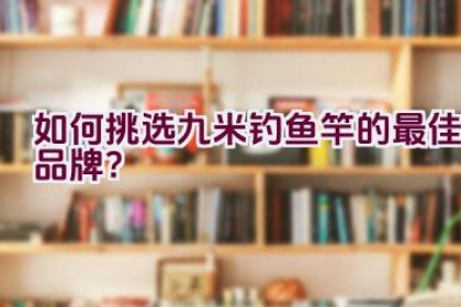如何挑选九米钓鱼竿的最佳品牌？