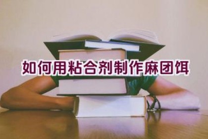 如何用粘合剂制作麻团饵