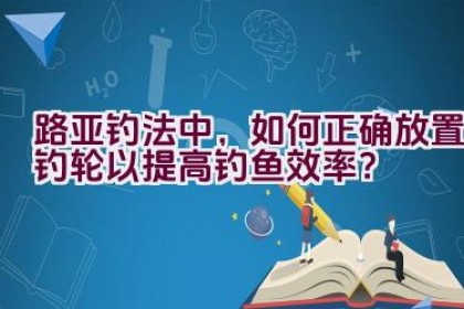 路亚钓法中，如何正确放置钓轮以提高钓鱼效率？