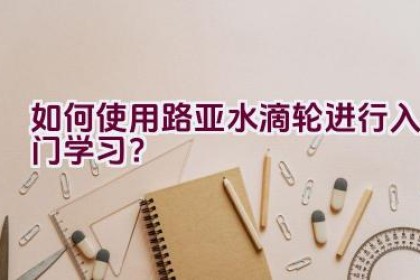 如何使用路亚水滴轮进行入门学习？