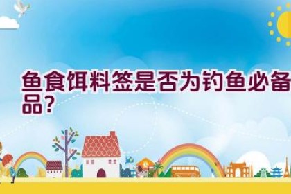 鱼食饵料签是否为钓鱼必备品？