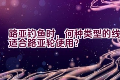 路亚钓鱼时，何种类型的线适合路亚轮使用？