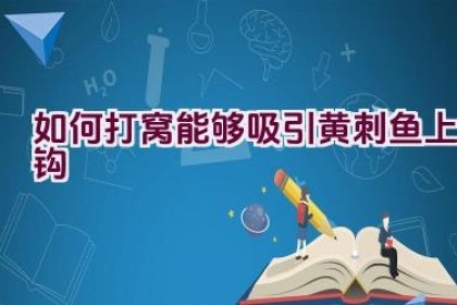 如何打窝能够吸引黄刺鱼上钩
