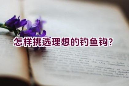 怎样挑选理想的钓鱼钩？