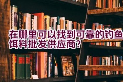 在哪里可以找到可靠的钓鱼饵料批发供应商？