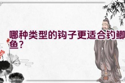 哪种类型的钩子更适合钓鲫鱼？